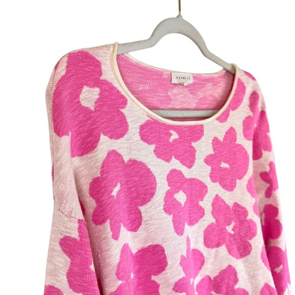 Promesa | S | Floral Knit Crop Sweater | Y2K | Cottagecore | Retro | Feminine - Picture 3 of 16